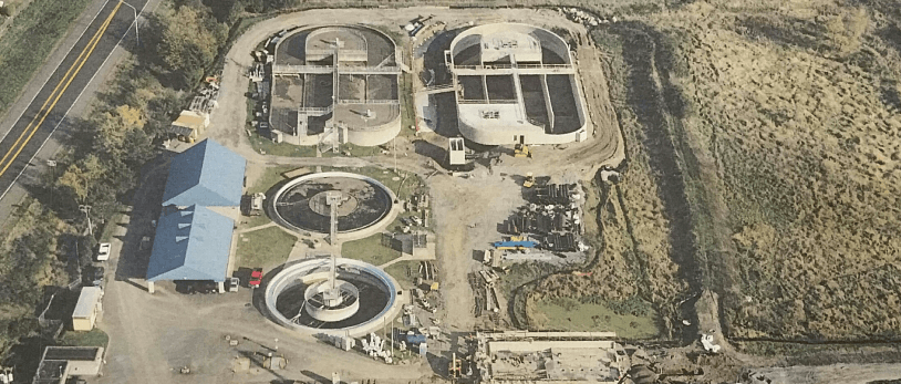 Aerial view of Washougal Water Plant