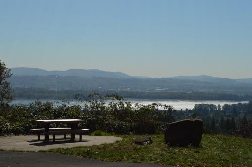 Picnic Table at an overlook point