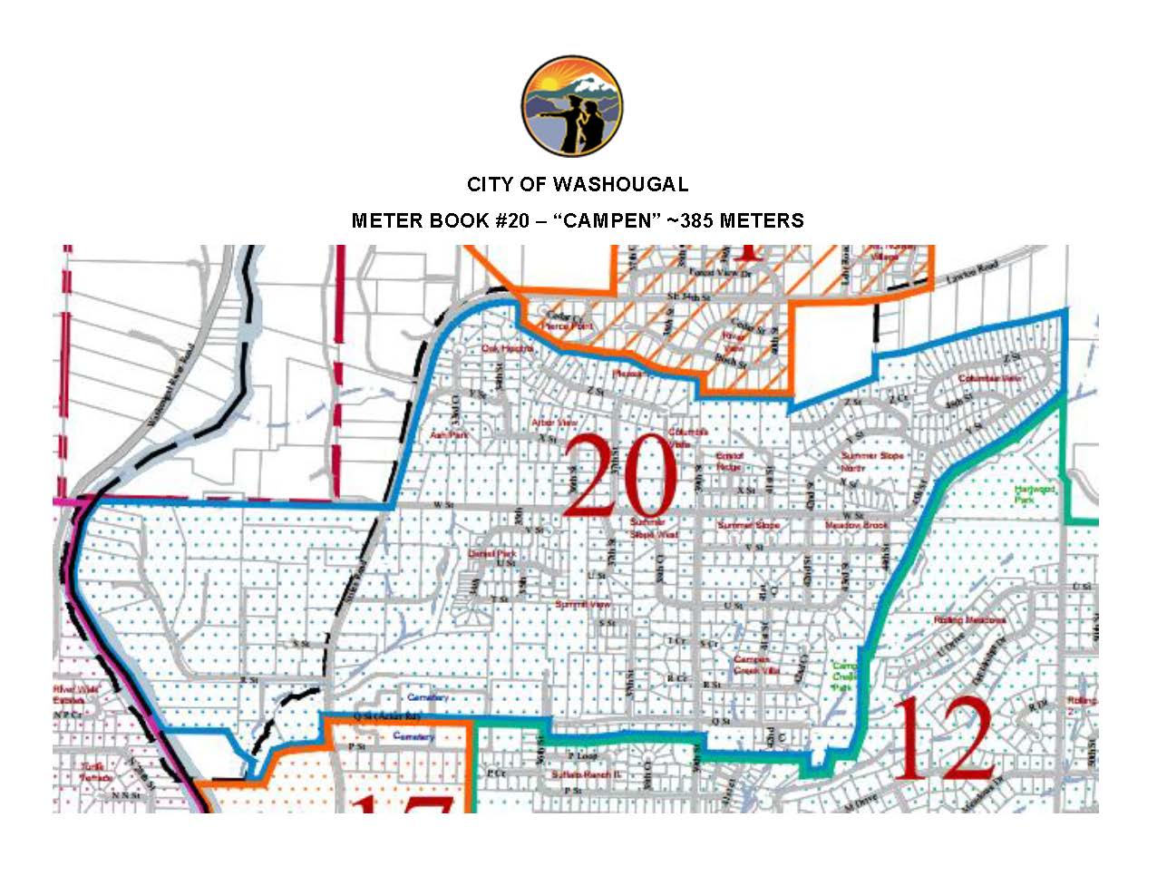 2022 Meter Swap Map Area - Campen