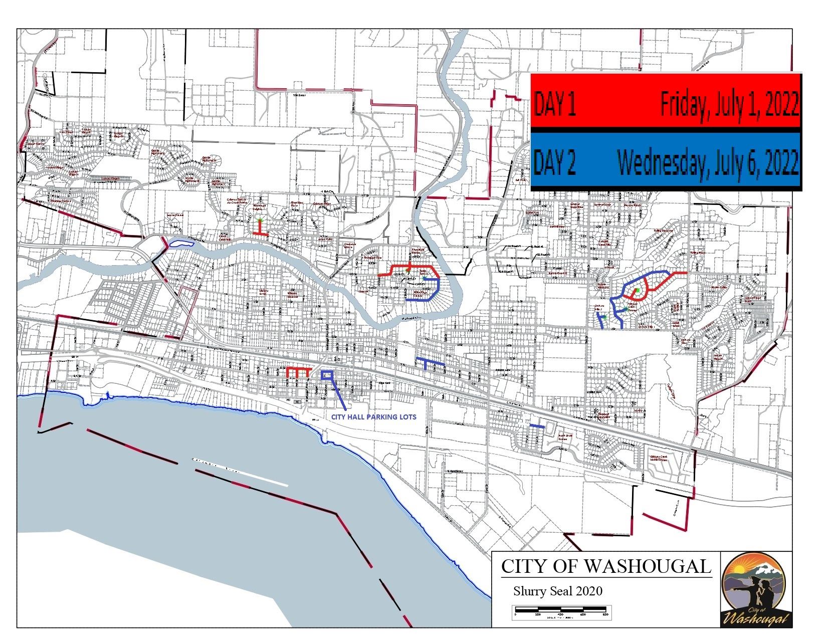 SCHEDULED MAP 2022 SLURRY SEAL PROJECT