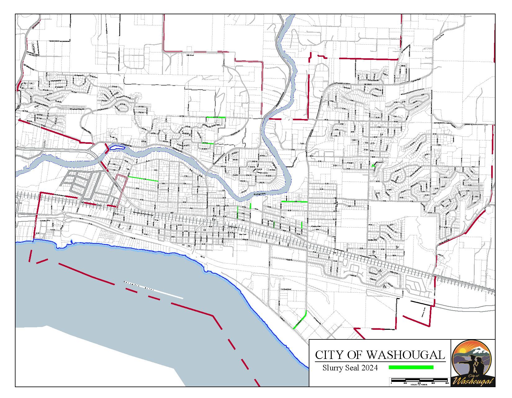 2024 Slurry Seal Map Overview
