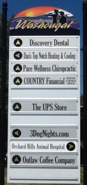 Washougal Business Directory Sign